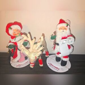 Annalee Santa, Mrs. Claus, & Reindeer